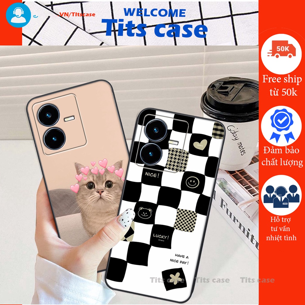 Ốp lưng Vivo Y22S 2022 - Bảo vệ camera in hình GẤU K@WS- BE@R COOL-CỰC XINH-RẺ-BỂN -ĐẸP