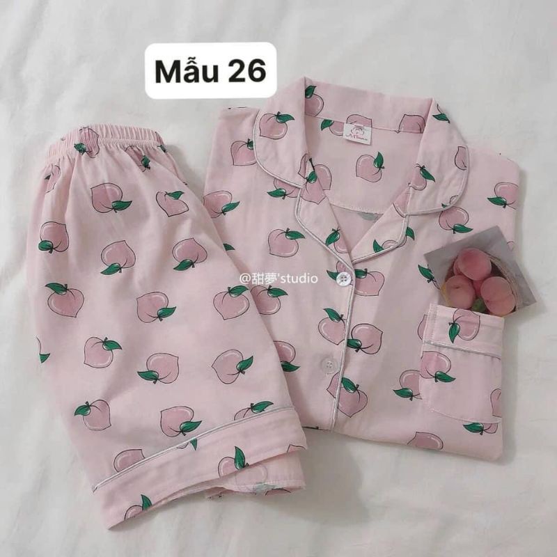 Bộ Pijama Cộc Tay Nhiều Hình Cute | BigBuy360 - bigbuy360.vn