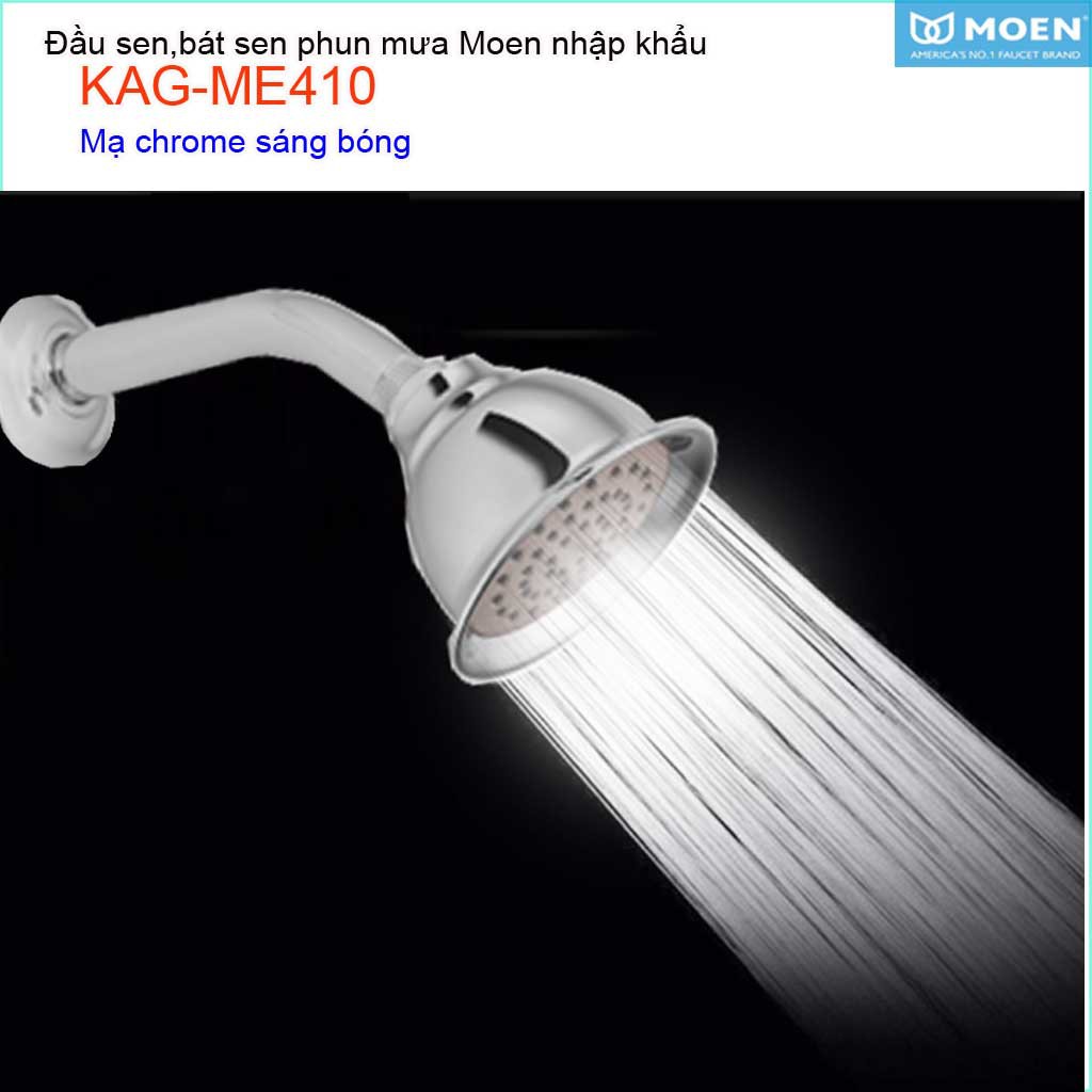 Đầu sen phun mưa Moen, bộ đầu sen âm tường KAG-ME410