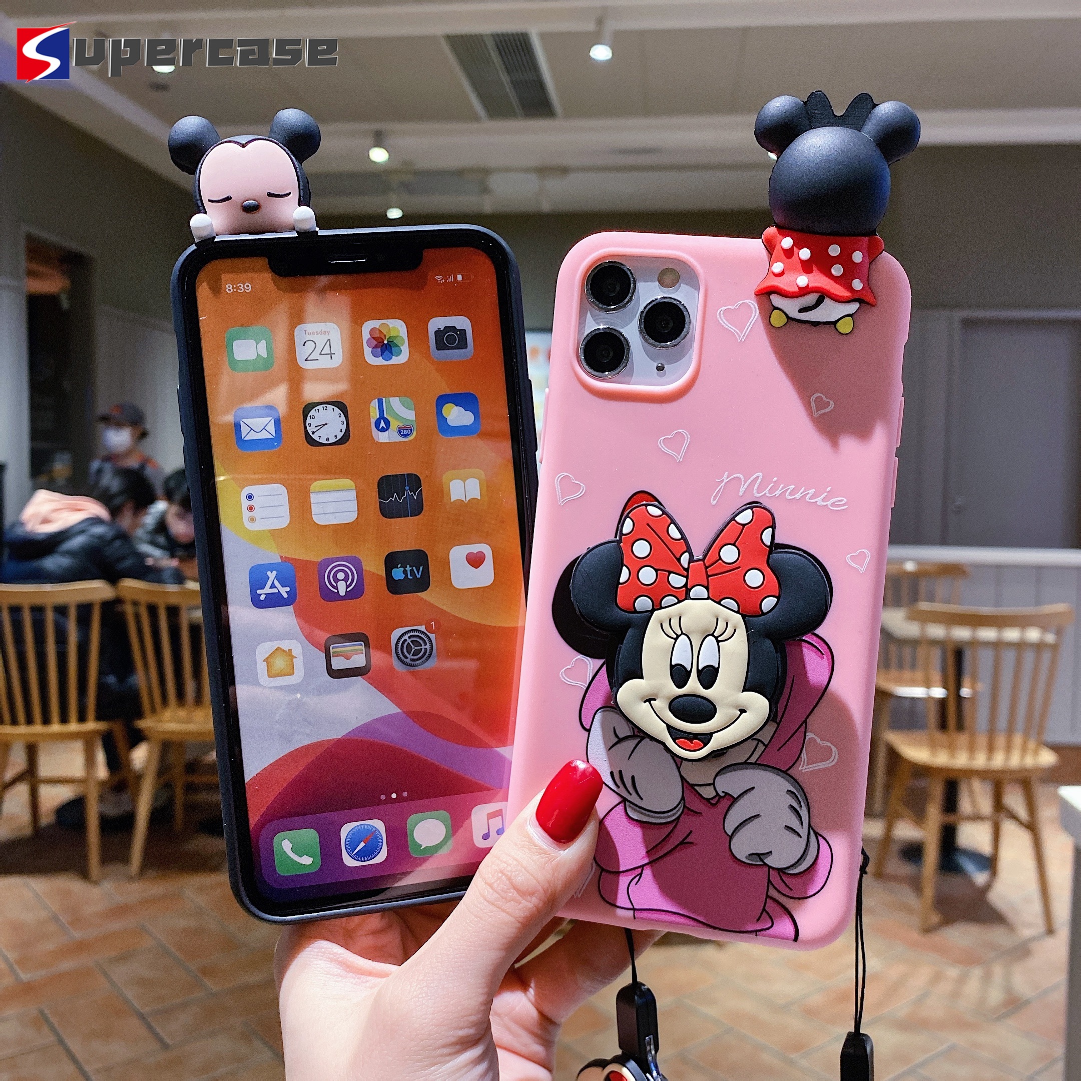 DISNEY Ốp Lưng Mềm In Hình Chuột Mickey / Minnie 3d Dễ Thương Cho Samsung Galaxy J7 J6 J5 J4 J3 J2 J1 Prime Plus Pro 2018 2017 2016 2015 A50 A30S A50S