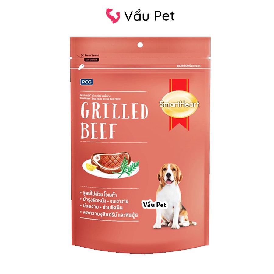 Bánh thưởng cho chó Smartheart Dog treat 100g - Đồ ăn cho chó Vẩu Pet Shop