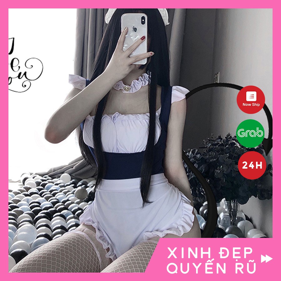 Cosplay sexy hầu gái có đệm ngực gợi cảm- sét đồ ngủ CP05