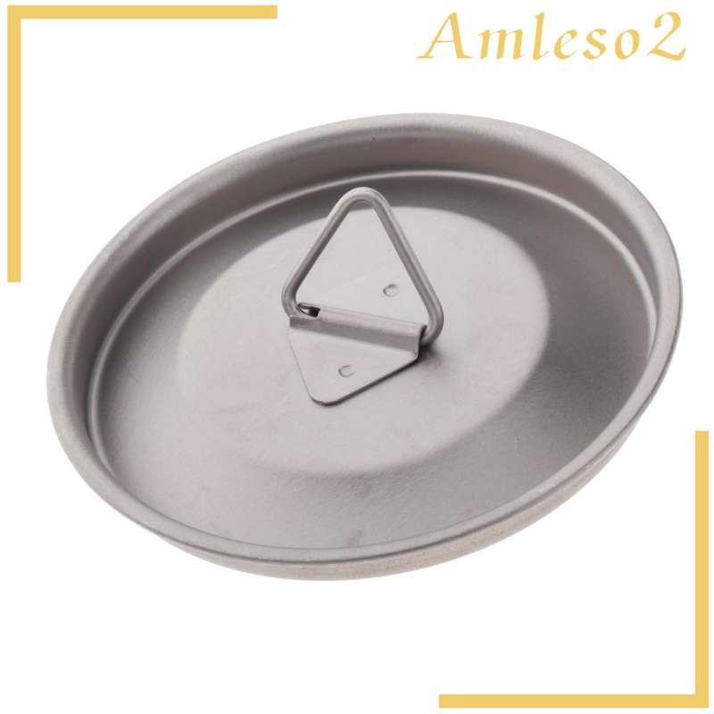 Portable Ultralight Titanium Alloy Mug Lid Water Cup Cover with Handle