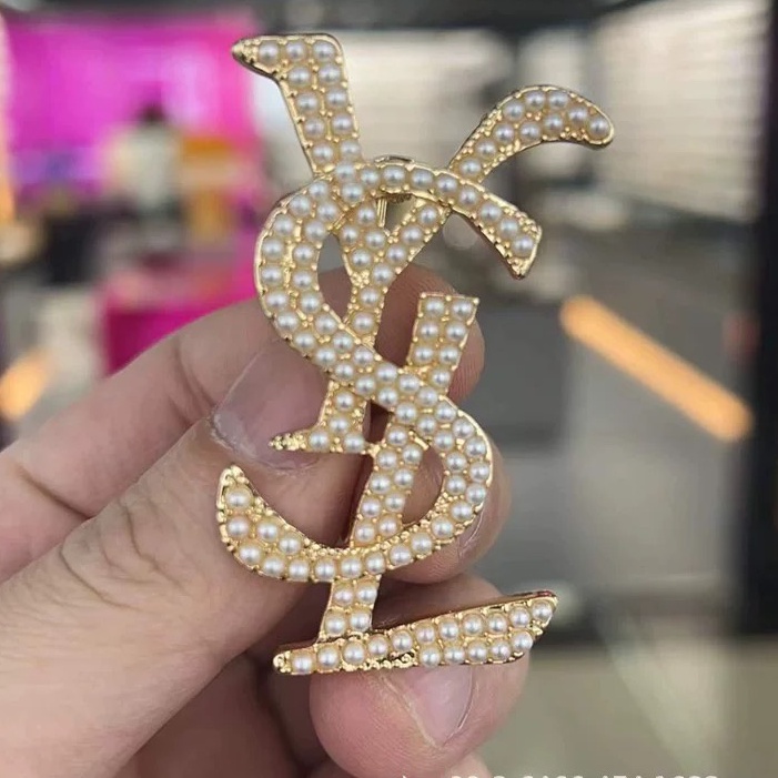 Ghim Cài Áo Đính Ngọc Trai Giả Phong Cách Pháp Dành Cho Nữ