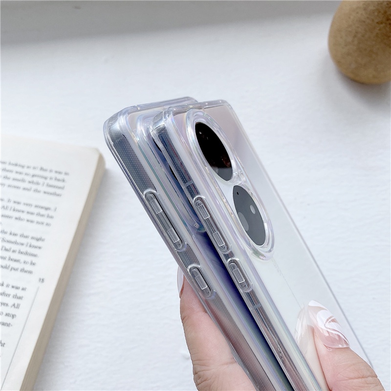 Ốp Điện Thoại PC Cứng Trong Suốt Mạ Màu Gradient Cho Vivo V20 SE Y20 Y12S Y20S Y11 Y12 Y15 Y19 Y52S Y51 Y31