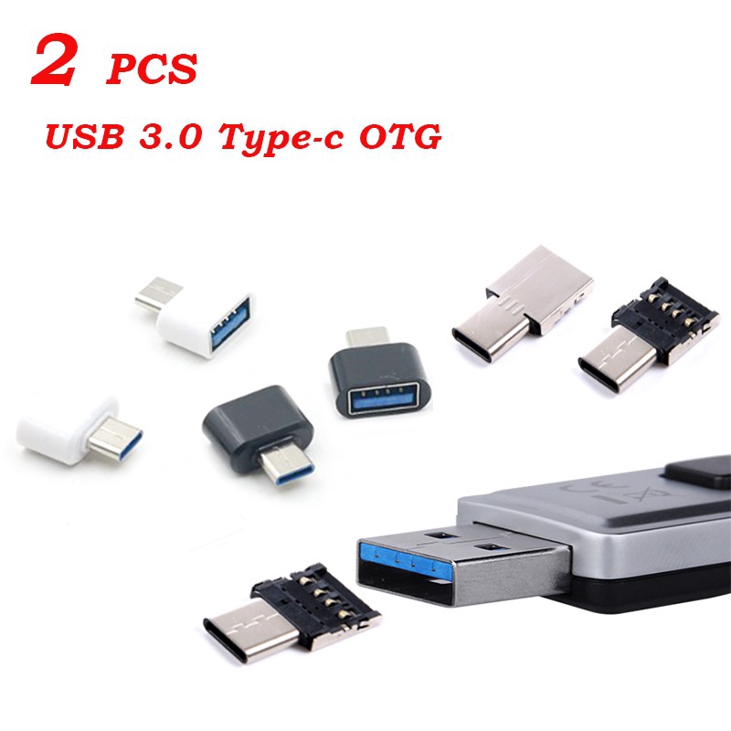 Set 2 đầu chuyển đổi từ chui cắm USB C sang cổng cắm USB 2.0 USB OTG