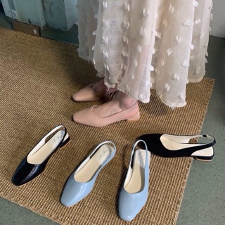 ORDER Giày cao gót mũi vuông ulzzang