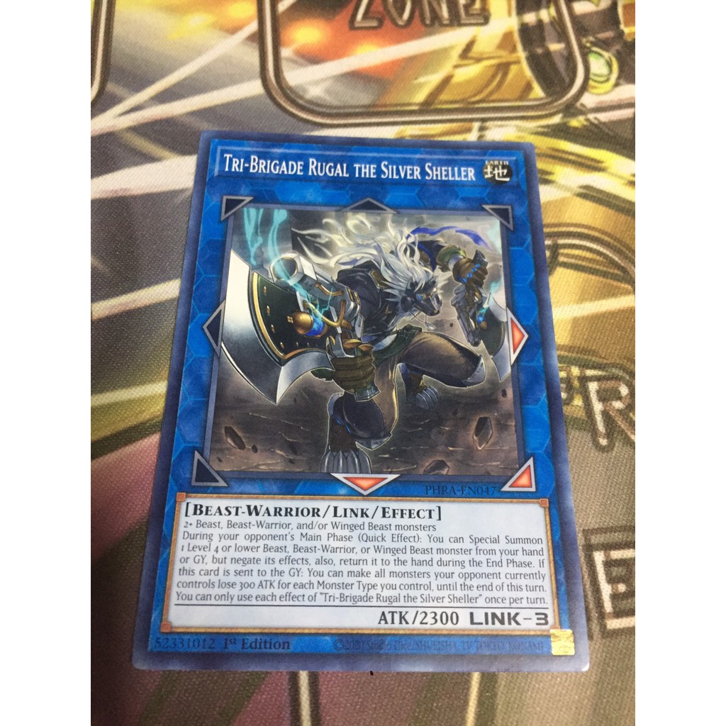 Thẻ Bài Yugioh | Tri-Brigade Rugal the Silver Sheller - PHRA-EN047 - Common 1st Edition | By Đức