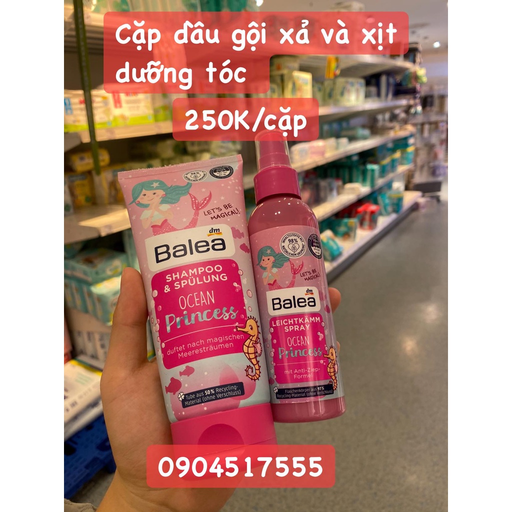 Dầu gội xả Balea Đức, Dầu gội xả/Xịt dưỡng tóc/sữa tắm Balea cho bé.