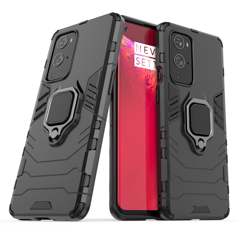 Ốp Điện Thoại Cứng Kiểu Giáp Iron Man Kèm Giá Đỡ Nhẫn Từ Tính Cho Oneplus 6T 7 Pro 7T Pro 8 Pro 8T 9 Pro 9R 9RT 10 Pro