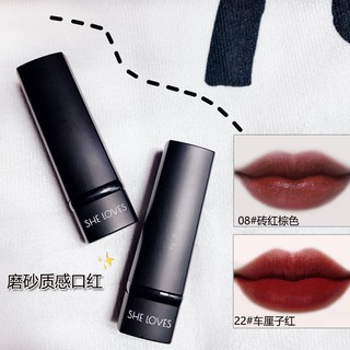 [Hàng mới về] Son môi màu lì sắc đỏ tím/cherry/đỏ đậu/nâu/maroon