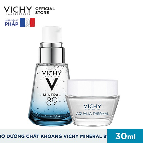 Bộ sản phẩm Dưỡng Chất (Serum) Giàu Khoáng Chất Vichy Mineral 89 Giúp Da Sáng Mịn Và Căng Mượt