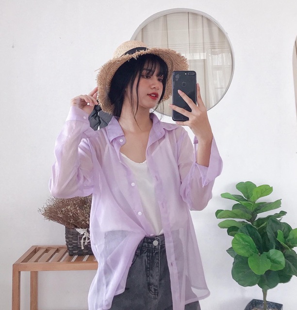 Áo cổ đức voan mỏng