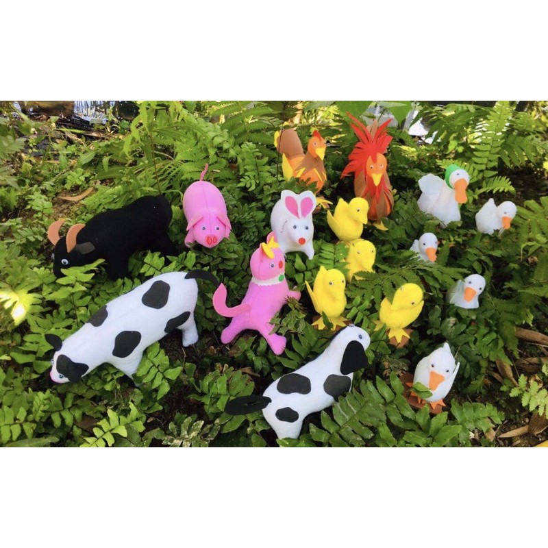 con vật bằng vải nỉ