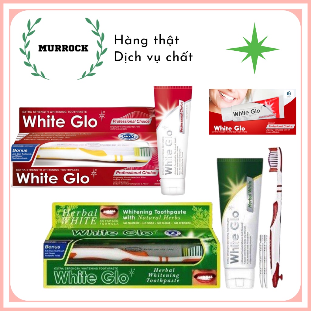 Kem đánh răng White Glo Úc 150g