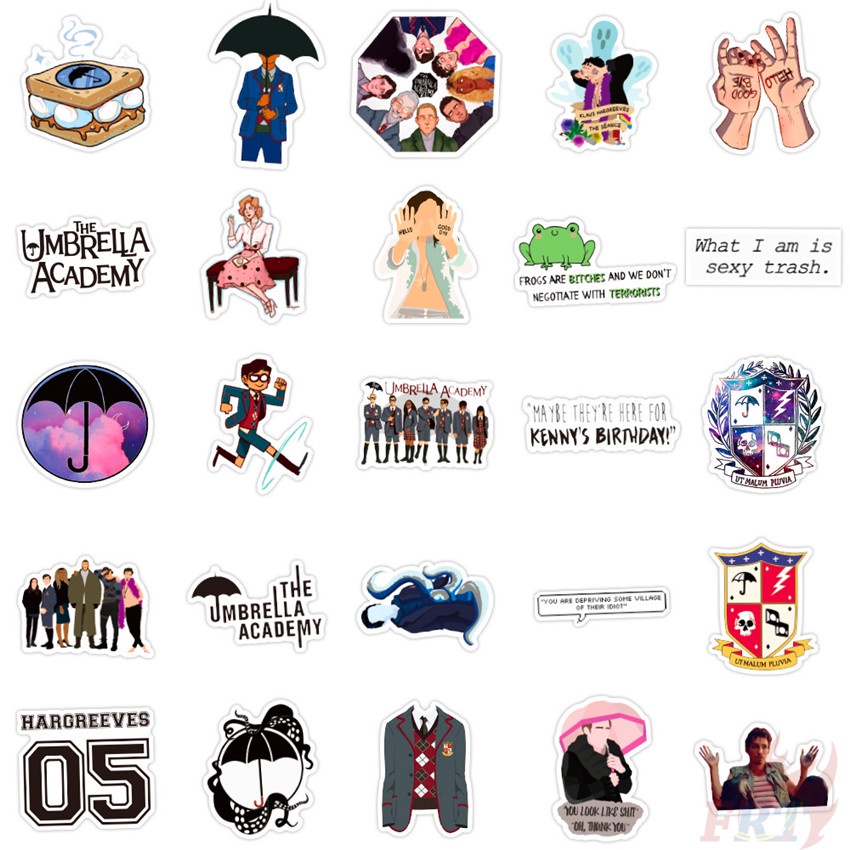 100Pcs/Set ❉ The Umbrella Academy Series A Stickers ❉ Waterproof DIY Fashion Decals Doodle Stickers
