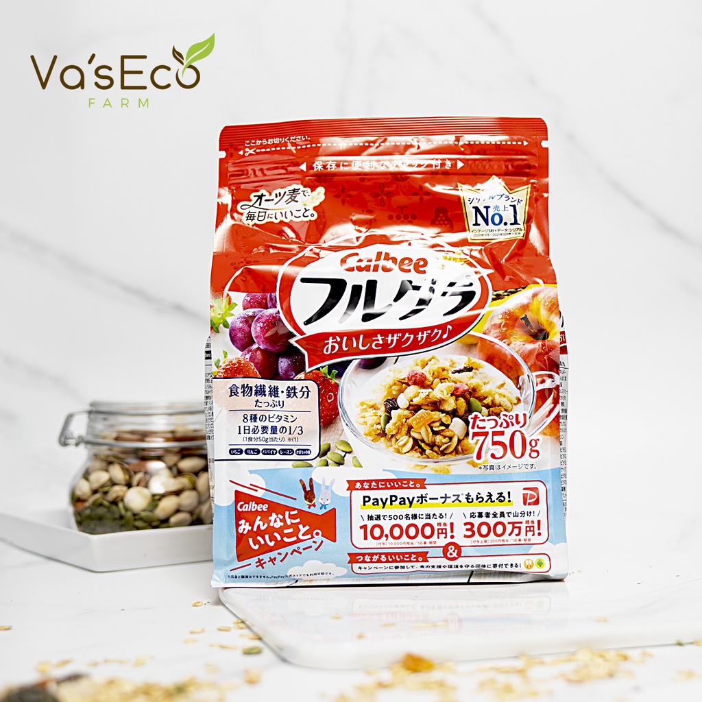 Ngũ Cốc Hoa Quả 750g Va'sEco Farm