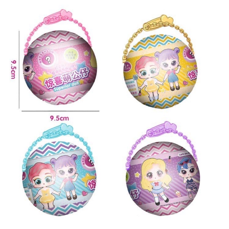 Trứng búp bê LOL Surprise, đồ chơi bé gái búp bê LOL kèm phụ kiện quần áo giày dép và sticker