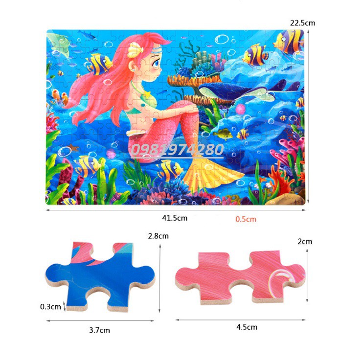 Ghép hình puzzle 200 mảnh hộp sắt