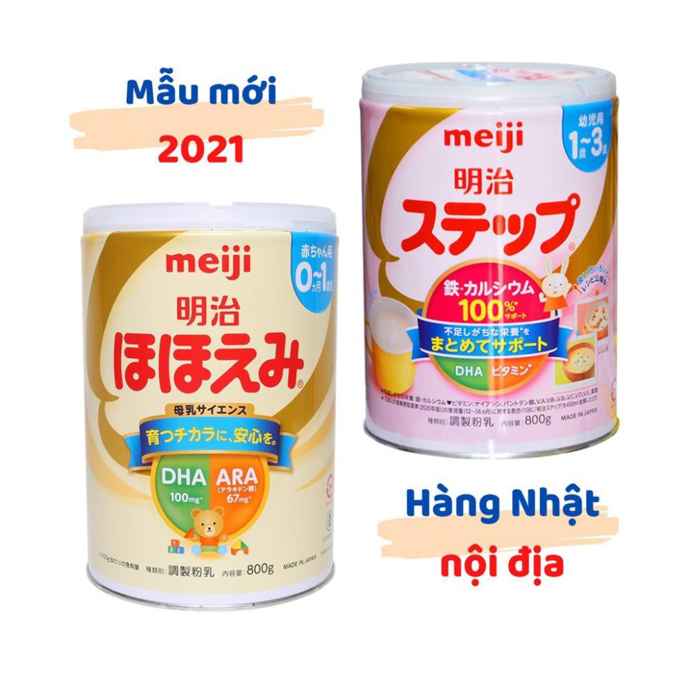 Sữa bột Meiji 800gr sữa lon Meiji số 0 và số 9 hàng Nhật nội địa mẫu mới