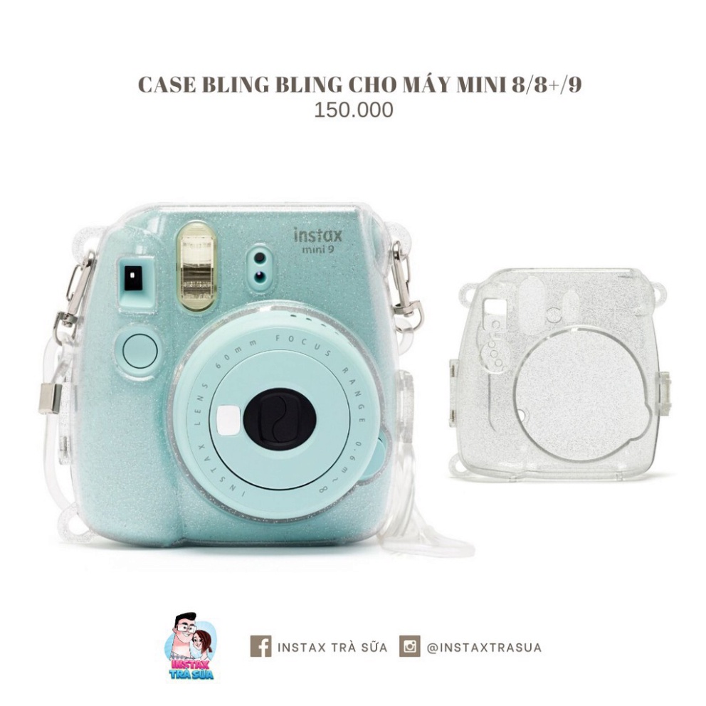 PBO CASE TRONG / CASE GLITTER CHO MÁY INSTAX MINI 8 / MINI 8+ / MINI 9 50 YC8