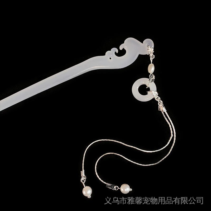 Trâm Cài Tóc Hình Chim Phượng Hoàng Đính Đá Ngọc Bích Giả Phong Cách Cổ Điển Cho Nữ
