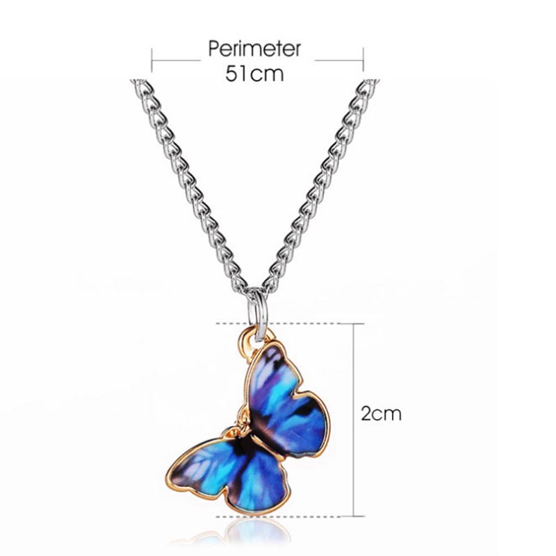 Dây chuyền họa tiết bươm bướm bắt mắt sành điệu thời trang