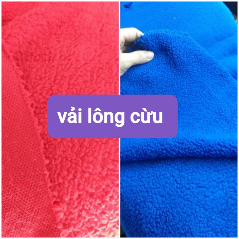 1,8 m vải lông cừu xanh coban