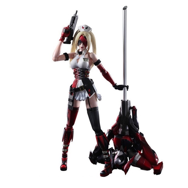 Mô Hình Figure có khớp Harley Quinn y tá chất lượng cao 26cm