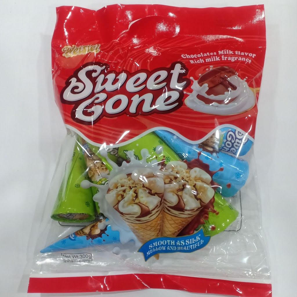 [ Giòn ngon ] Combo 2 gói Bánh Ốc Quế Sweet Gone Weisiel mix vị gói 300g ăn vặt đã nghiền