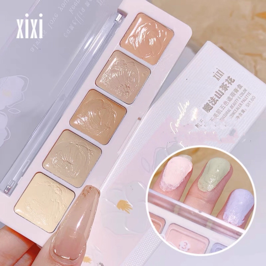 Bảng che khuyết điểm 5 màu XIXI mỏng nhẹ tự nhiên Natural Beauty 5 Color Concealer Palette XIXI31