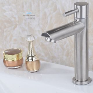 Vòi chậu rửa mặt,vòi lavabo inox 304 cao cấp, vòi lạnh ngắn