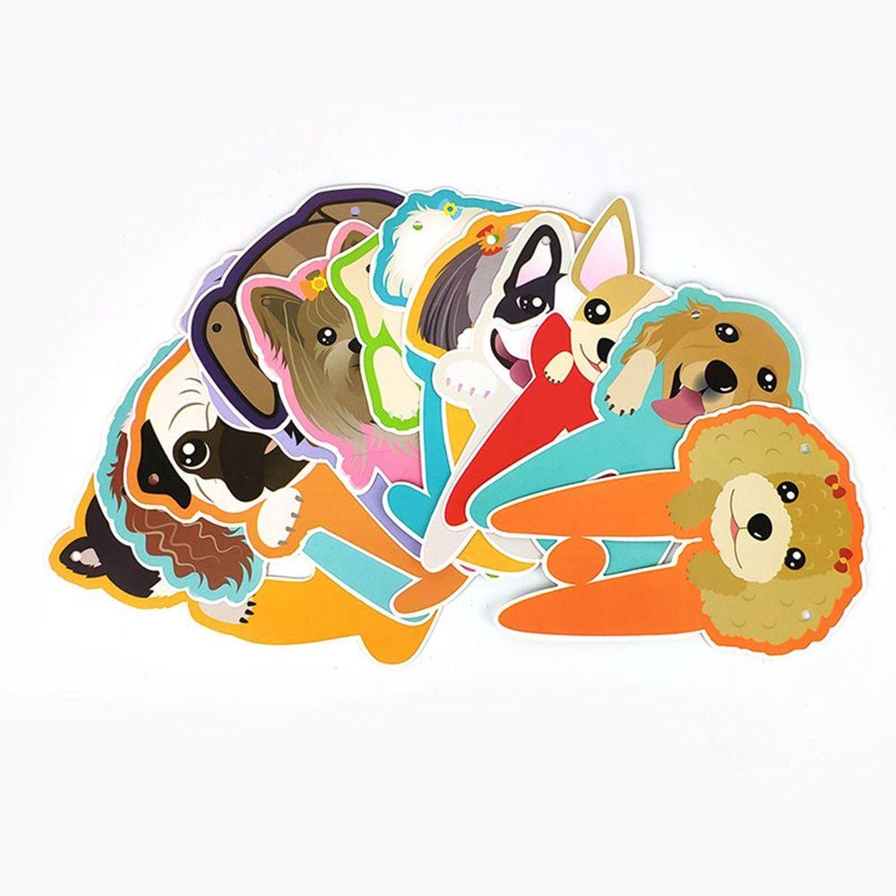 Dây Treo Trang Trí Tiệc Sinh Nhật Hình Chú Chó Màu Ngà Xinh Xắn