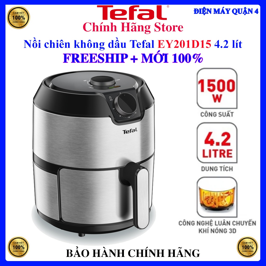 Nồi chiên không dầu Tefal EY201D15 4.2 lít, Bảo hành chính hãng 24 tháng