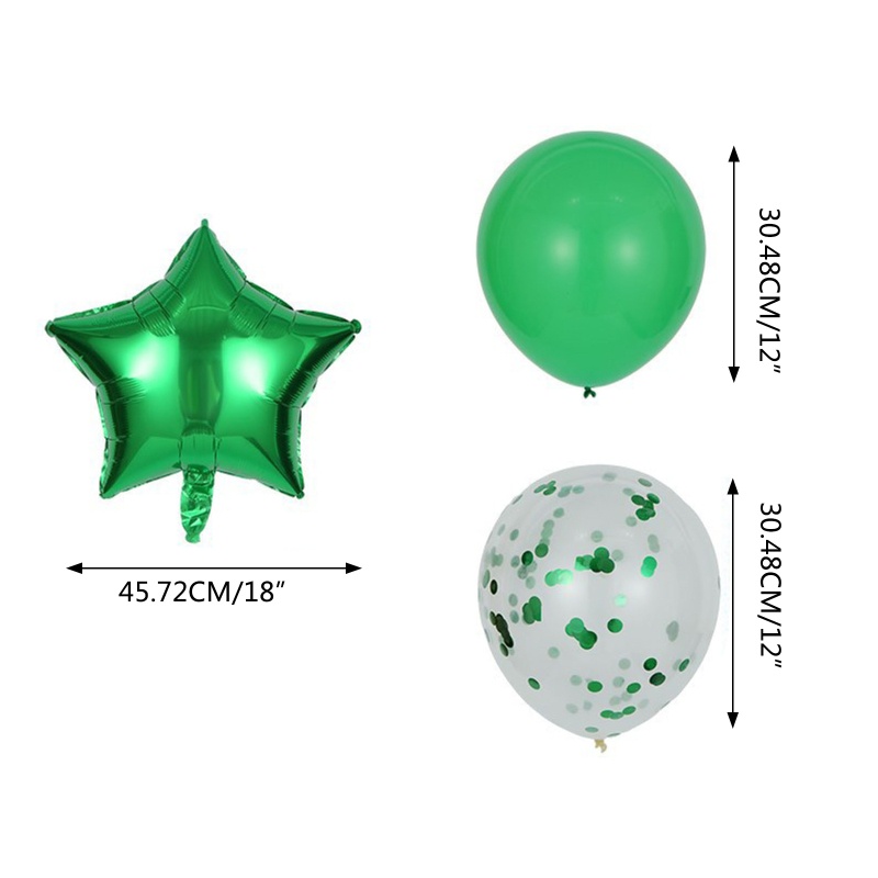 Set 42 / 45 Bong Bóng Trang Trí Tiệc Năm Mới