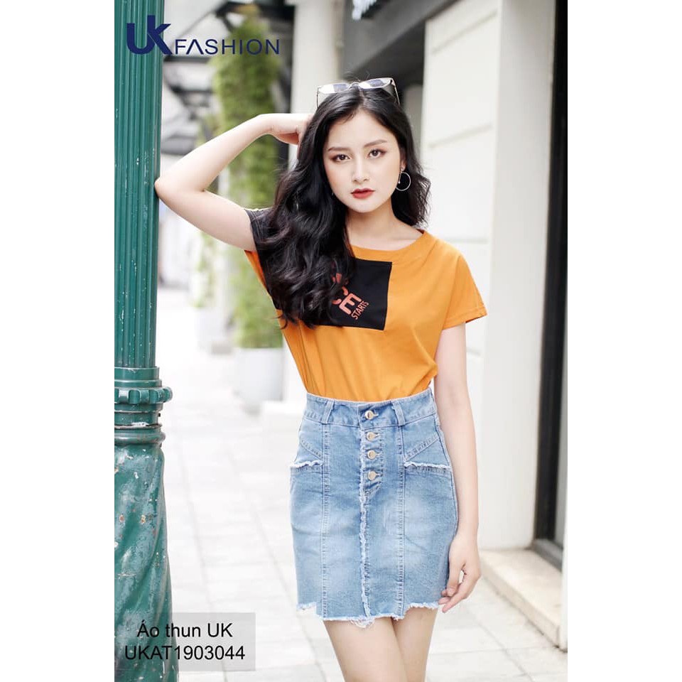 ÁO THUN NỮ CAO CẤP UK PHỐI MÀU ĐỘC ĐÁO | BigBuy360 - bigbuy360.vn