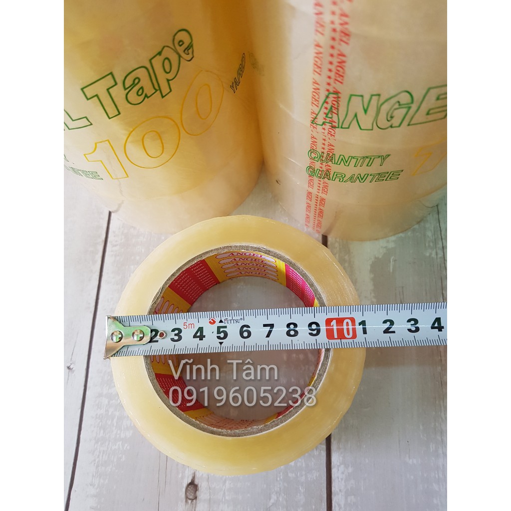 BĂNG KEO TRONG LOẠI 100 yard siêu dai lõi mỏng