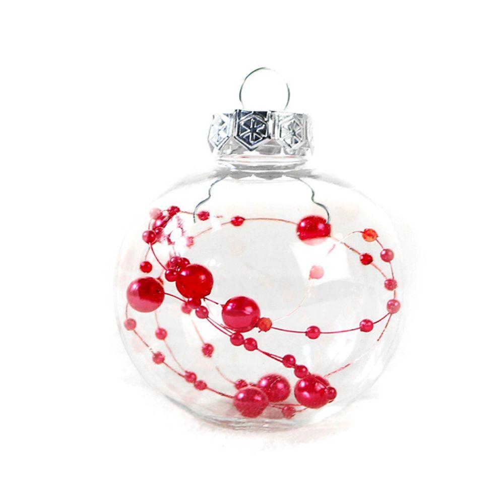 YIYU Quả Châu Nhựa 60mm Trang Trí Giáng Sinh Năm Mới