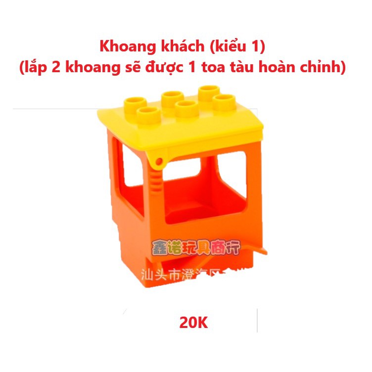 Hãng smo.neo - Các chi tiết lắp tàu hỏa tương thích với Lego Duplo