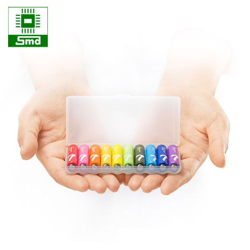 Hộp Pin tiểu AAA Xiaomi Rainbow (Hộp 10 viên Không sạc)