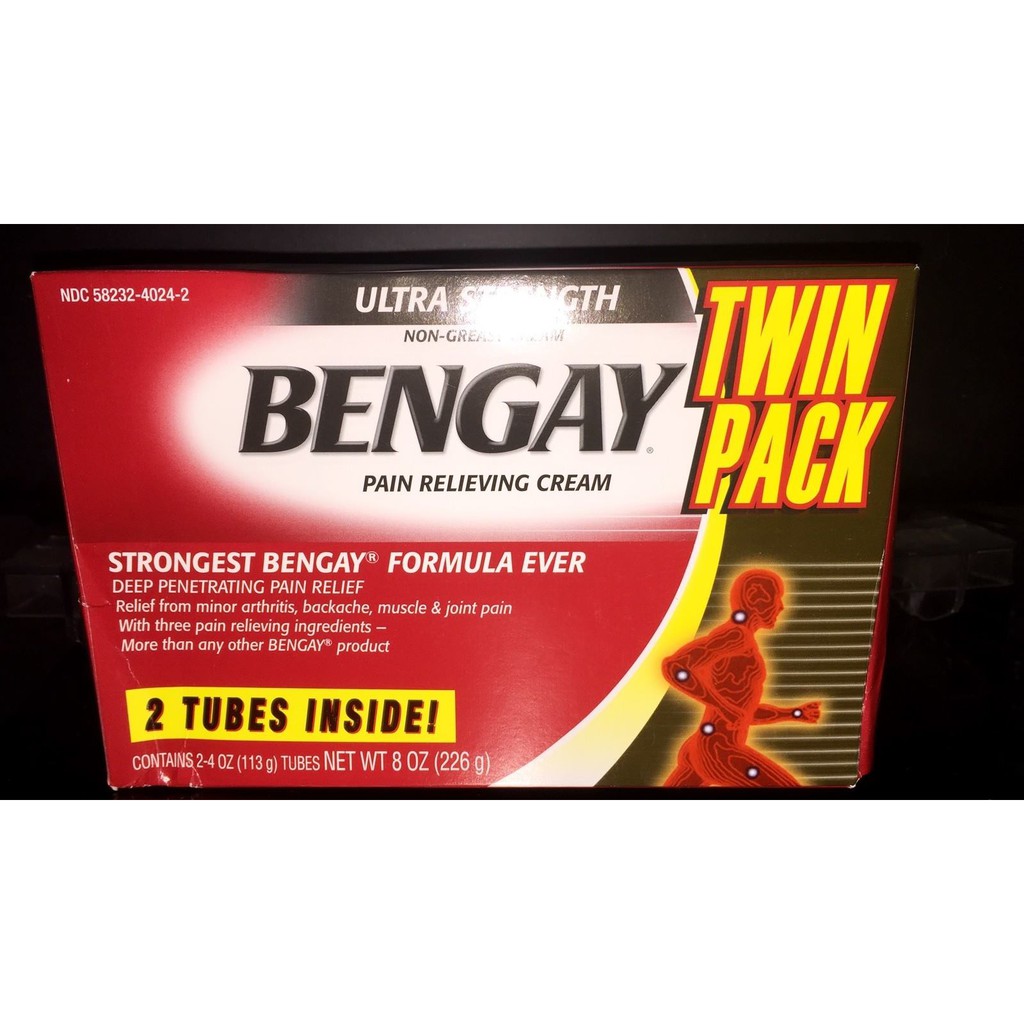 HỘP 2 TUÝT DẦU NÓNG DẠNG KEM BENGAY ULTRA STRENGTH TWIN PACK CHÍNH HÃNG - 3729