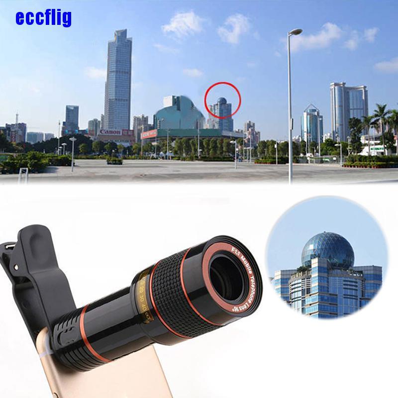 ECC 12X Zoom Phone Camera Lens Universal Clip Outdoor Cell Phone Telescope Camera