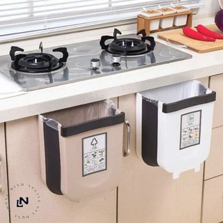 Thùng Rác Thông Minh Gấp Gọn Treo Kẹp Tủ Bếp - Đa Năng Phù Hợp Cho Ghế Sau Ô Tô, Văn Phòng, Nhà Bếp ( HÀN CAO CẤP)