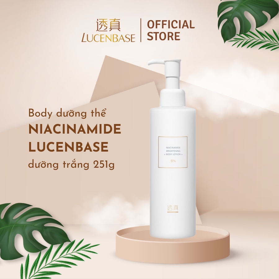 Body Dưỡng Thể Niacinamide Lucenbase 251G Dưỡng Trắng Và Làm Mịn Da