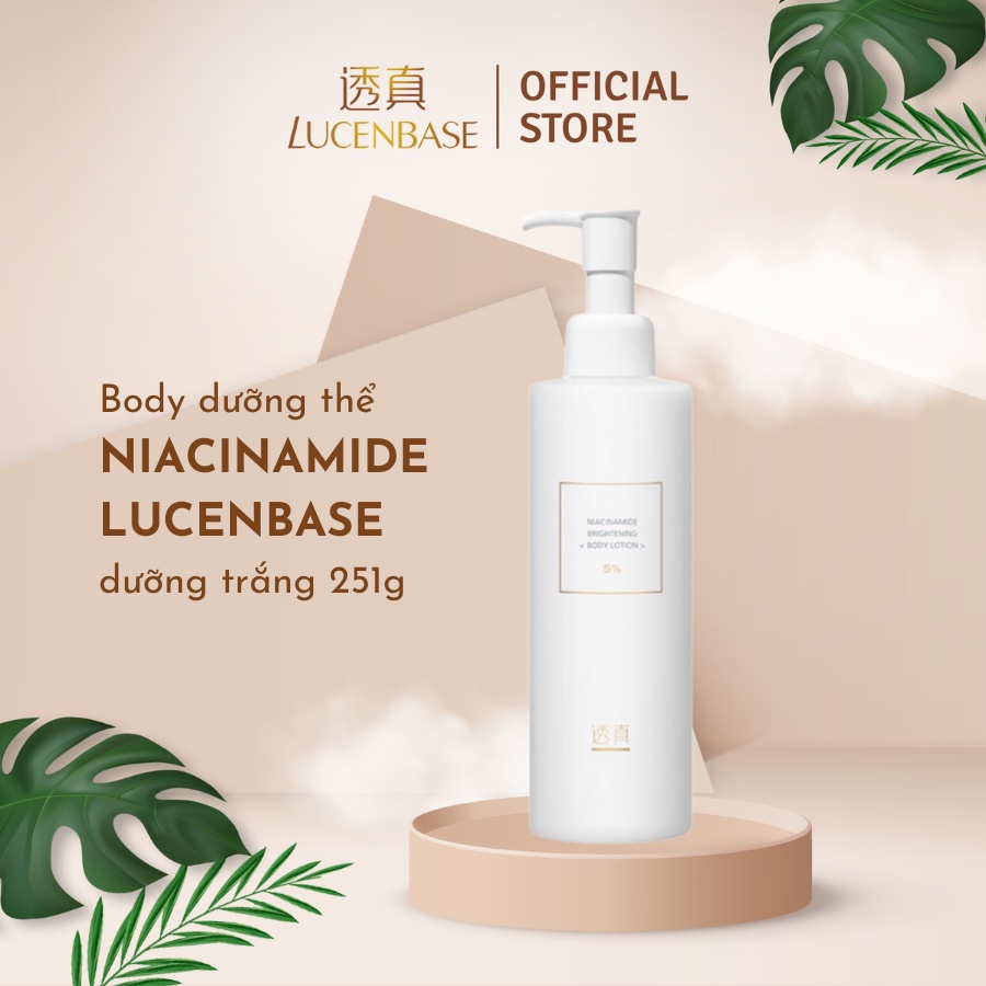 Body dưỡng thể niacinamide LUCENBASE 251g dưỡng trắng và làm mịn da