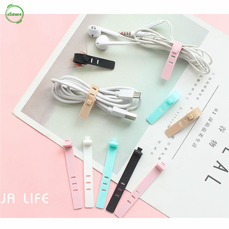 Dụng cụ buộc dây cáp chống rối chất liệu silicon tiện lợi