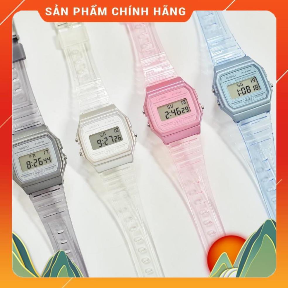 Đồng Hồ Casio Nữ Dây Nhựa F-91WS-7DF Chính Hãng