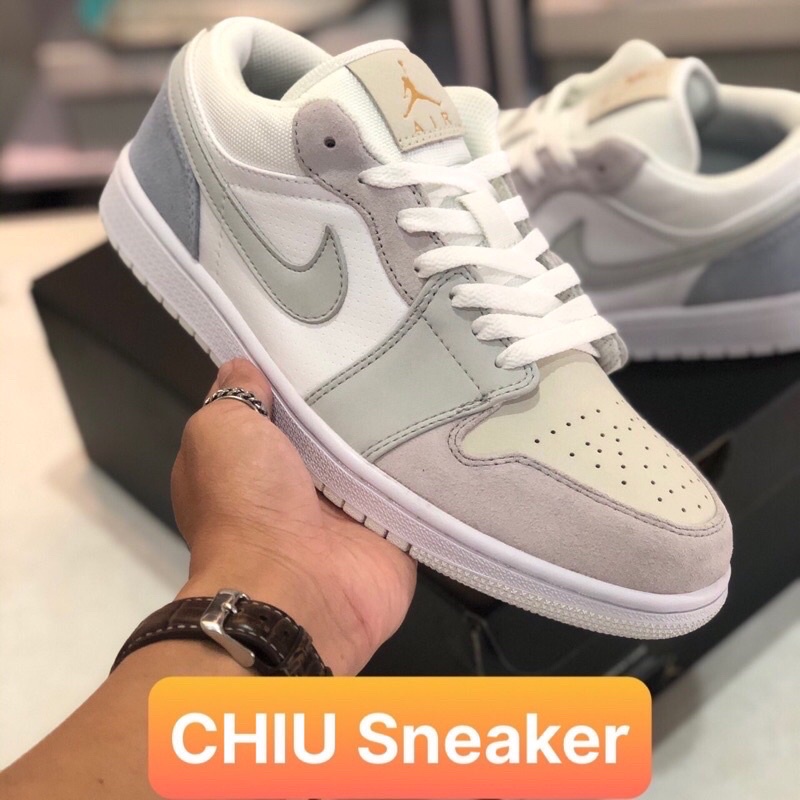 Giày Sneaker thể thao Jordan cổ thấp Paris da thật Phiên bản SC