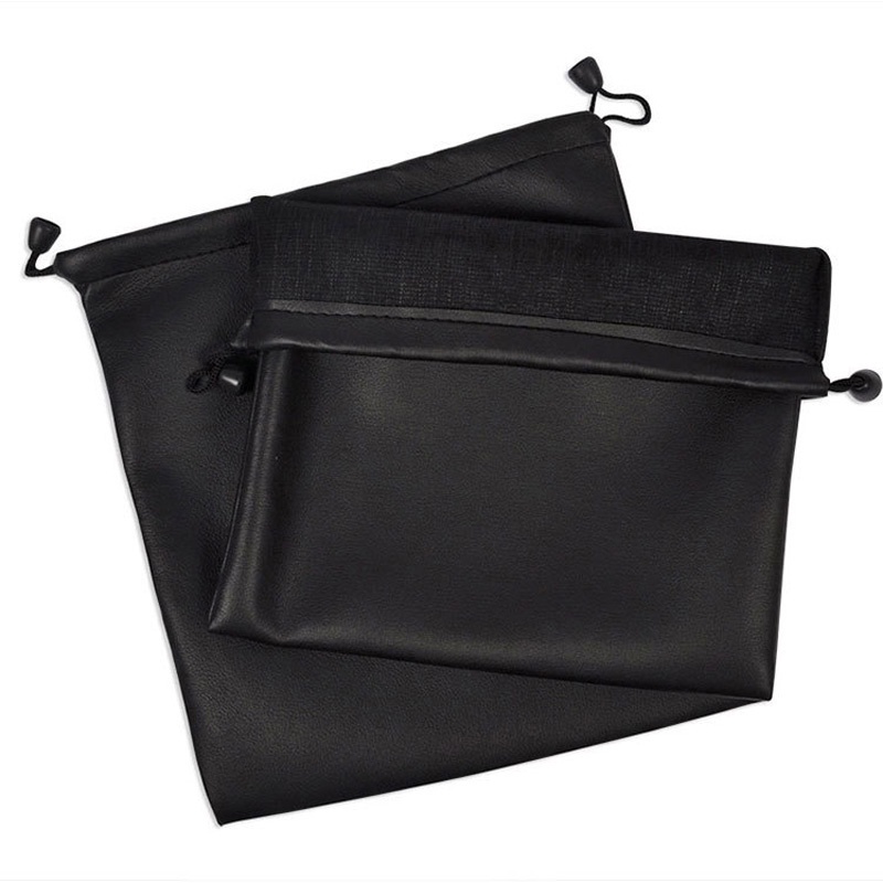 Túi Da PU Mềm Đựng Tai Nghe / Thẻ / Dây Cáp Có Khóa Tiện Dụng