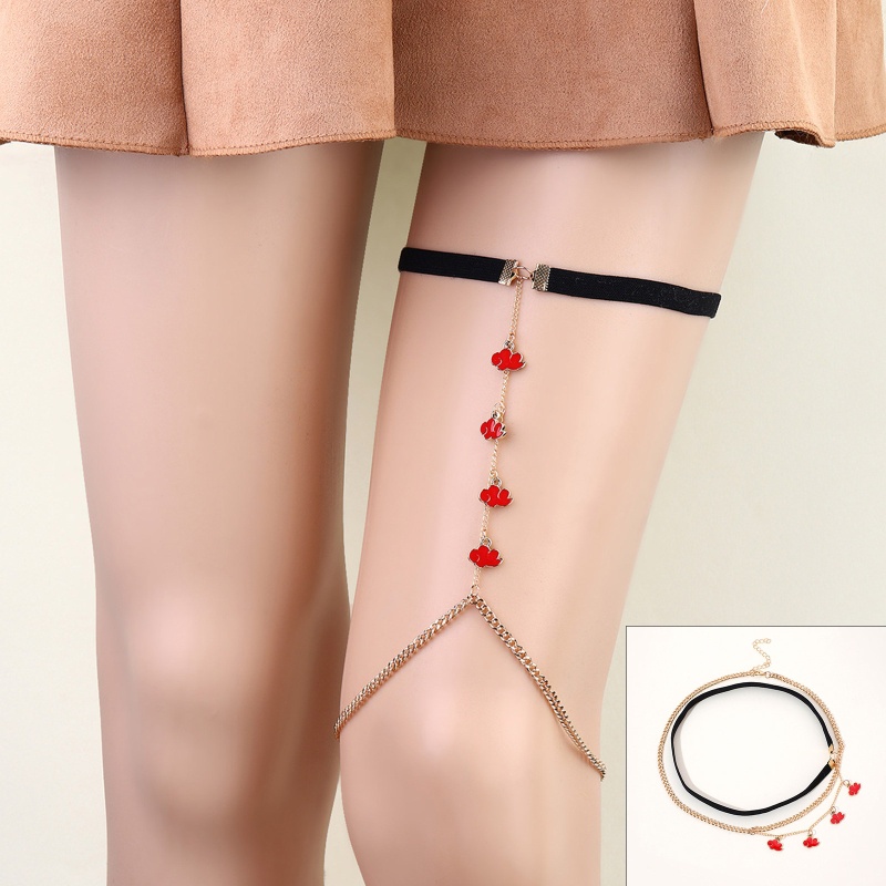 Youyo Chuỗi Chân Hình Đám Mây Đỏ Thời Trang Đi Biển Mùa Hè Cho Nữ